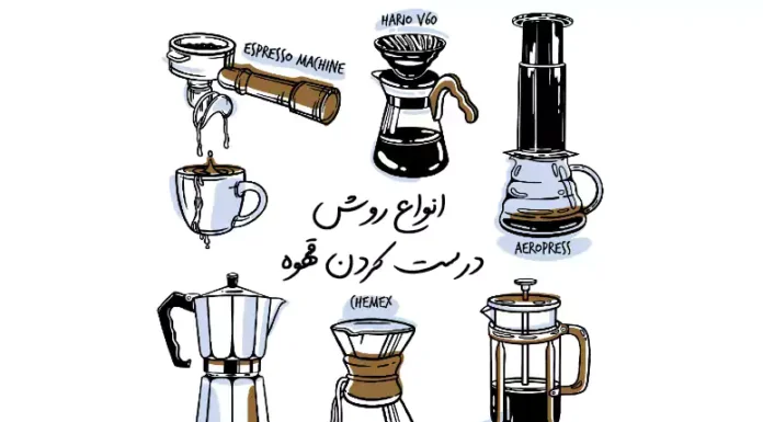 انواع روش درست کردن قهوه