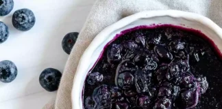 شربت (سیروپ) بلوبری و طرز تهیه آن